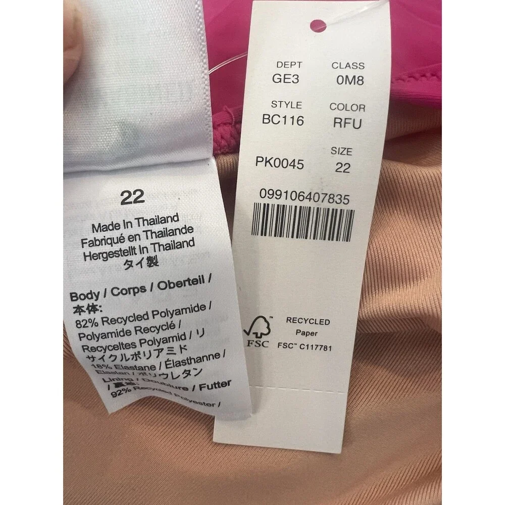 J. Crew NWT Ruched V Neck One Piece Sz 10 Swimsuit Fuchsia BC116 Full Coverage‎